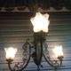 Antique, rare and important gas chandelier from the Napoléon III period and style, weighing 4.8 kg.