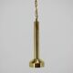 Set of three design small brass midcentury pendants, 1970s