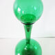 Italian bottle or decanter in green blown glass empoli