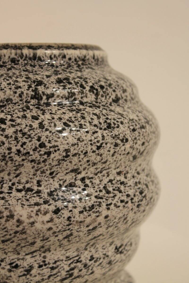 2 pots faux marbre - La croix d'Ossau, céramique des Pyrénées