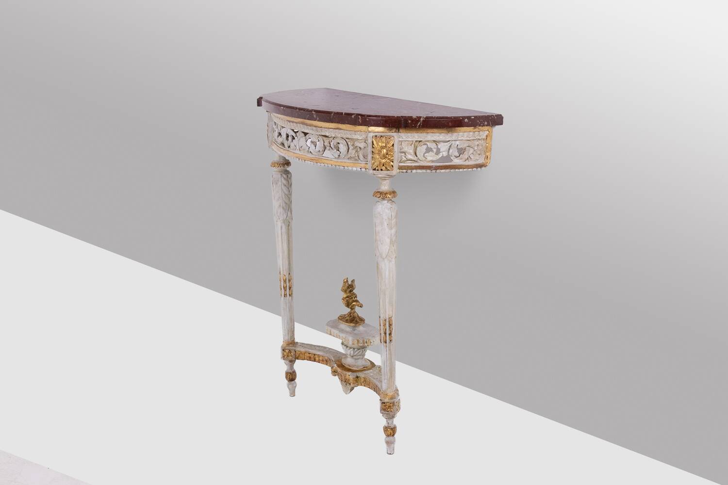 Malot. Pair of lacquered consoles from the Louis XVI period. Circa 1780.