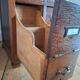 Vintage workshop furniture, antique secretary desk.