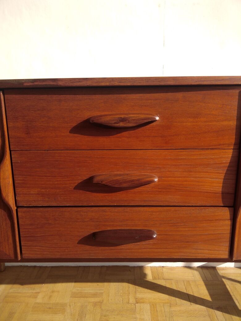 Sideboard inlaid teak 1960s