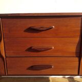 Sideboard inlaid teak 1960s