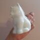 Petit pot à lait pot à crème en porcelaine en forme de chat vintage