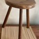 Wooden tripod stool