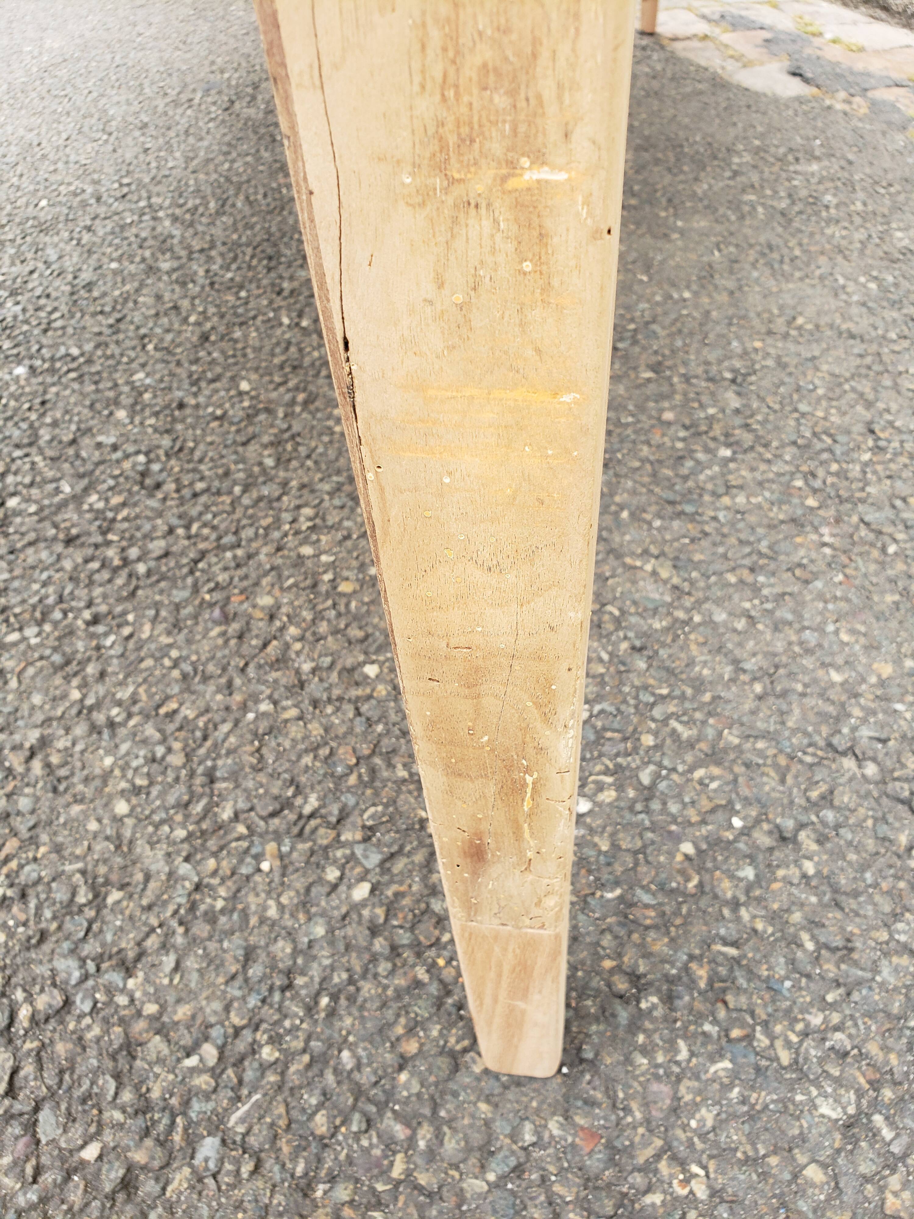 Farm table 2 poplar and chestnut drawers