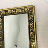 Vintage  Brass Wall mirrored Candle Sconce