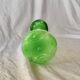 Vase soliflore vintage en verre soufflé vert - 43 cm