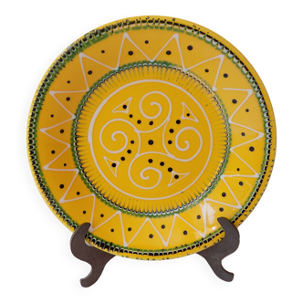 Assiette creuse jaune Ty Breiz