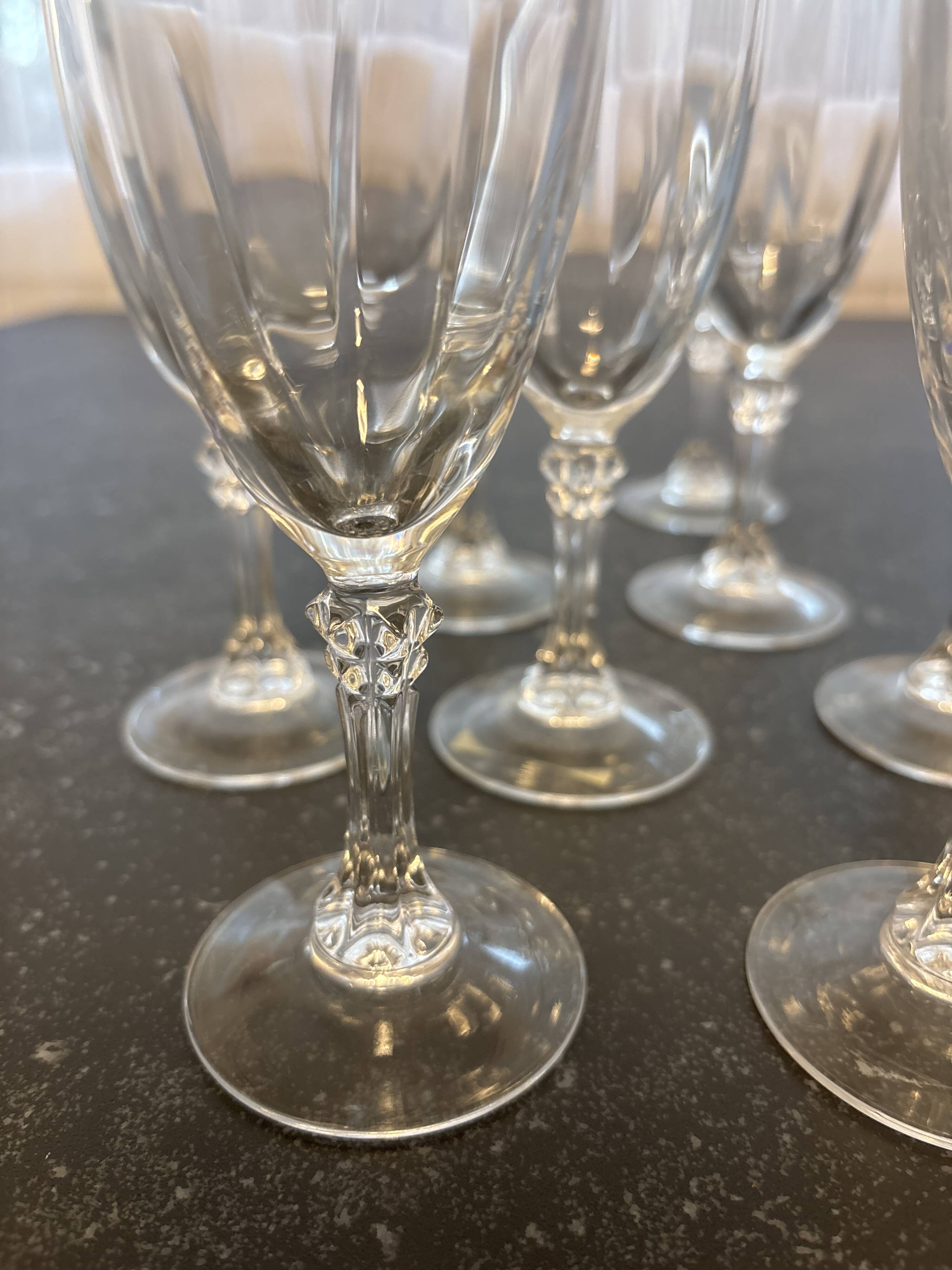 Flûtes en cristal