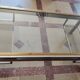 Guy lefèvre for maison jansen coffee table in brushed steel and brass 1970