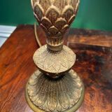 Pair of bedside lamps, bronze, Louis XV style