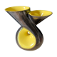 Vase jaune et noir