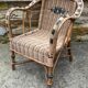 Fauteuil en rotin enfant vintage