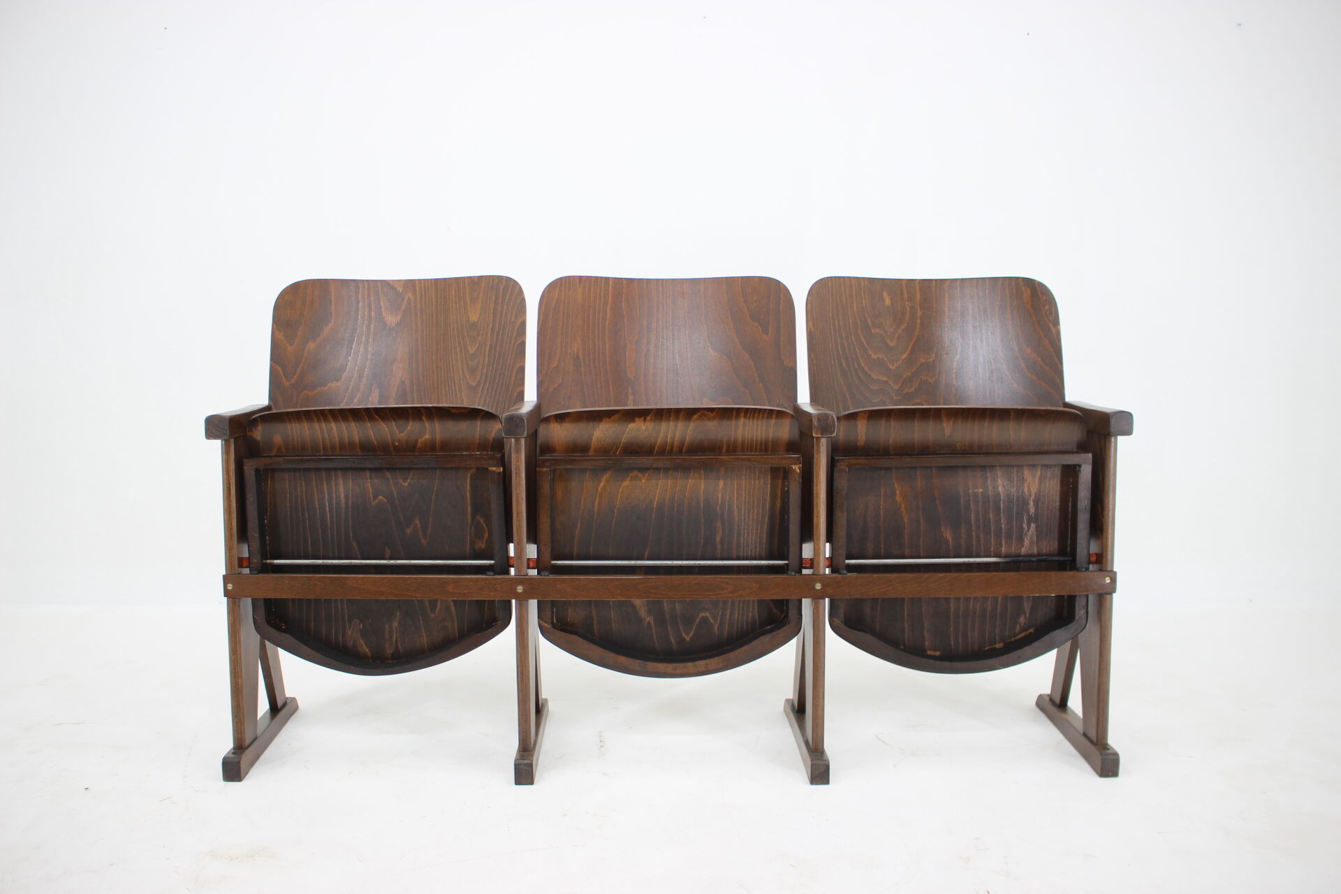 1960s cinema 3-seat bench,czechoslovakia