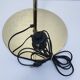 Articulated reading floor lamp in gold metal from the 90s