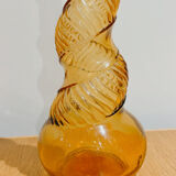 Carafe bouteille empoli jaune vintage