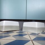 Pair of Holophane Prismopal wall lights