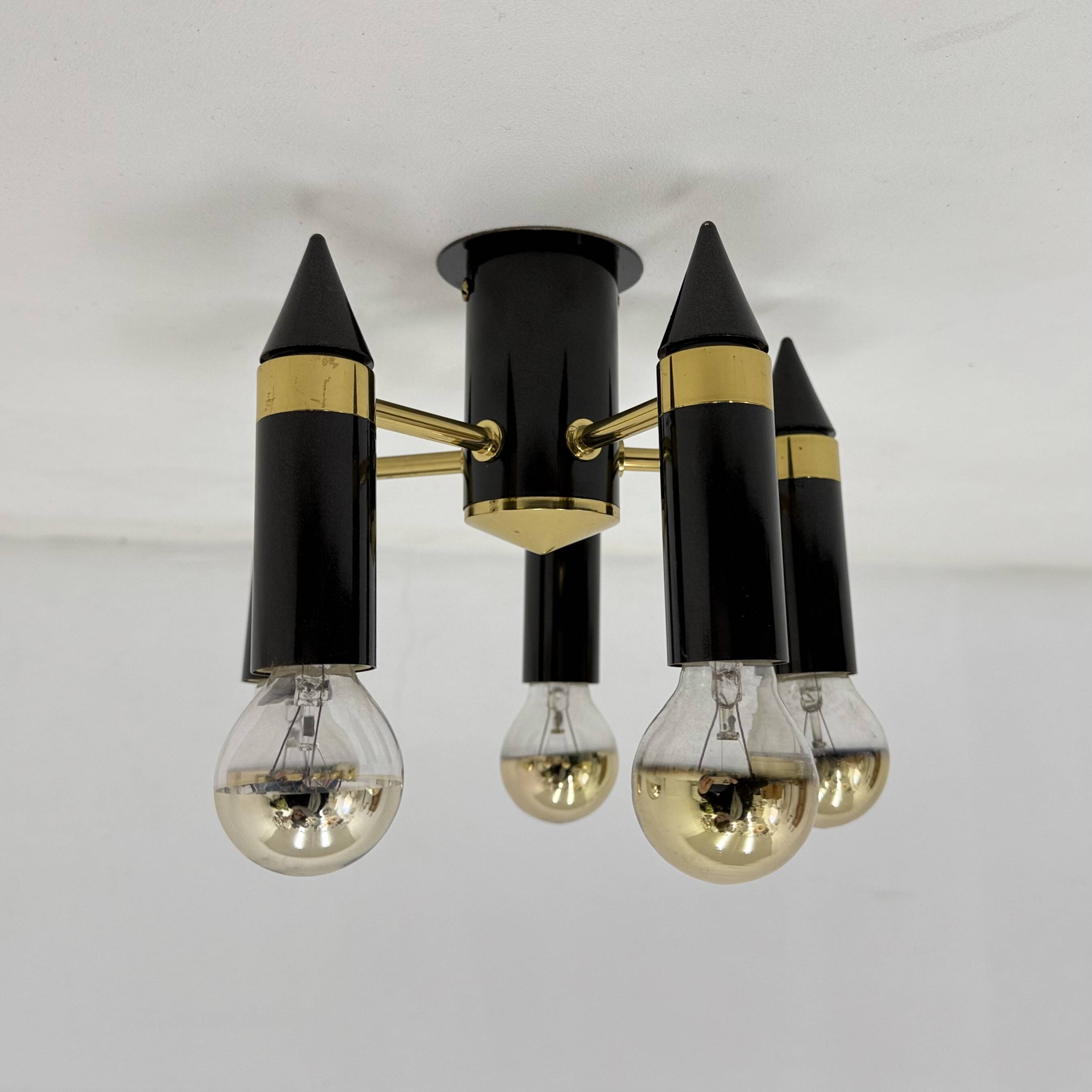 Plafonnier vintage Schmitz leuchten, Allemagne 1970