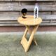 Stool folding design Suzy Adrian Reed edition artifact France vintage 80
