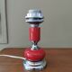 1970s vintage chrome and red lamp