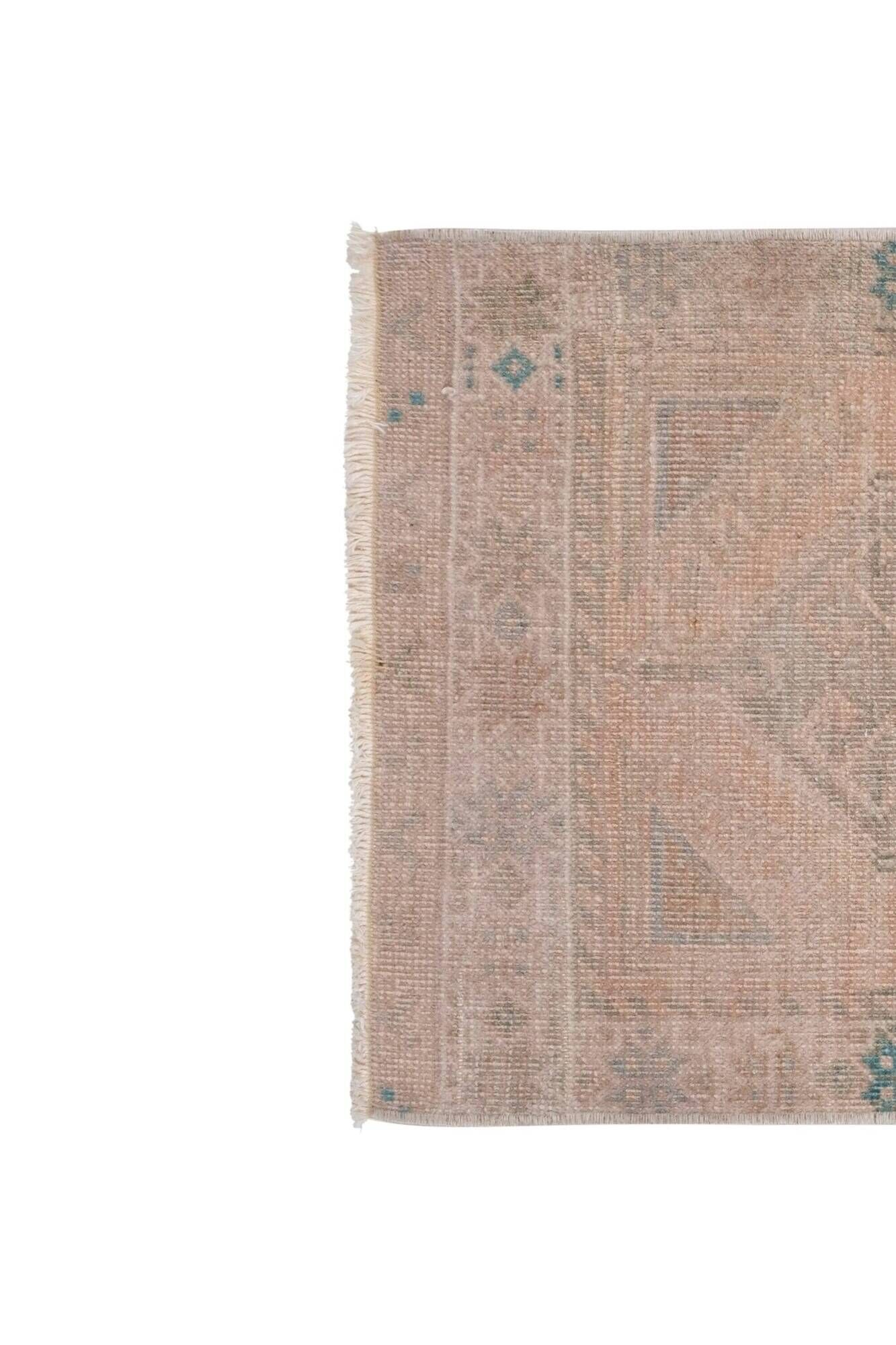 Vintage handmade Turkish rug 57x122 cm