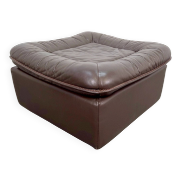 Mid-Century DS 11 Ottoman in Brown Leather from de Sede, Switzerland, 1960s