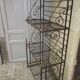 Baker metal and brass shelf