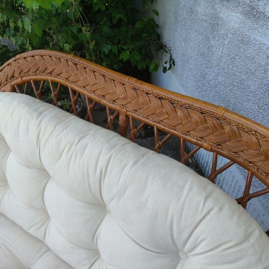 Rattan sofa