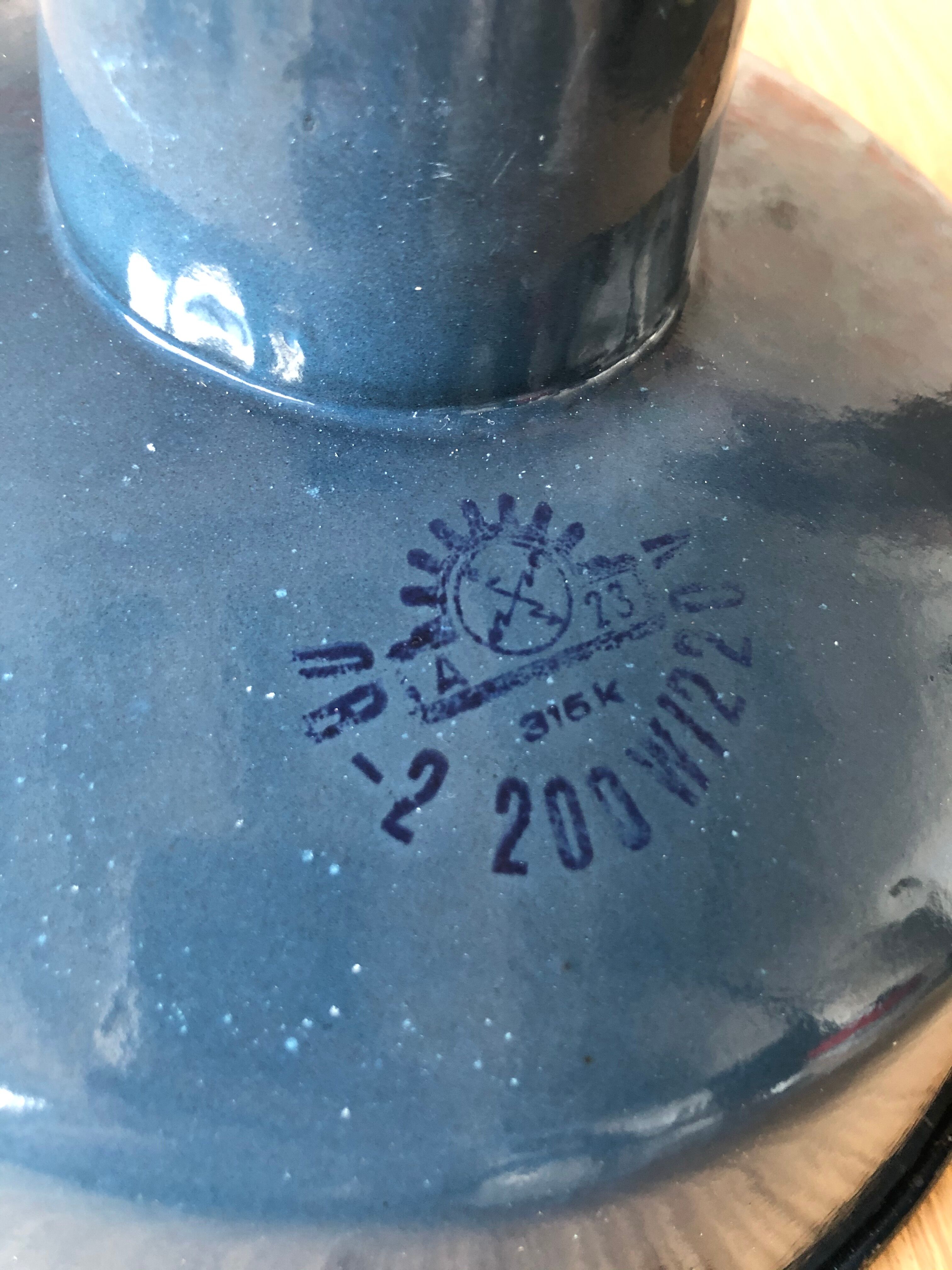 Industrial Factory hanging lamp from Wikasy A23, 1960s
