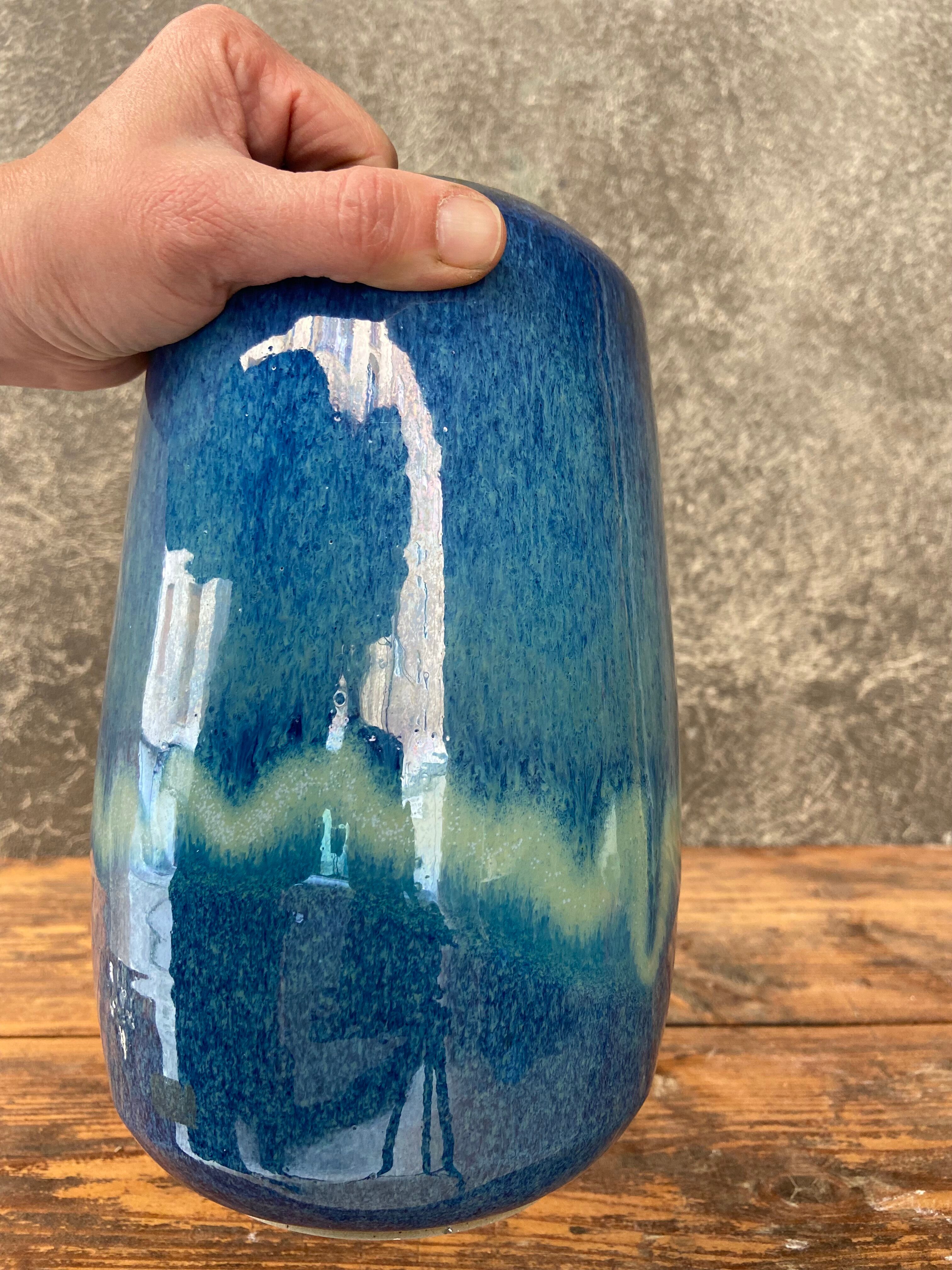 Vintage ceramic vase Vallauris 60s