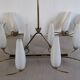 Pair of double brass wall lights from the 50s/60s