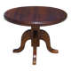 Table de salon ronde en merisier massif