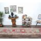 Vintage Pink Blush Natural Turkish Hand-Knotted Runner 79x342