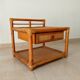 Vintage Maugrion side table in bamboo and rattan