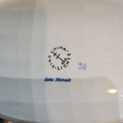 Porcelain vase Lichte Echt Cobalt - RDA