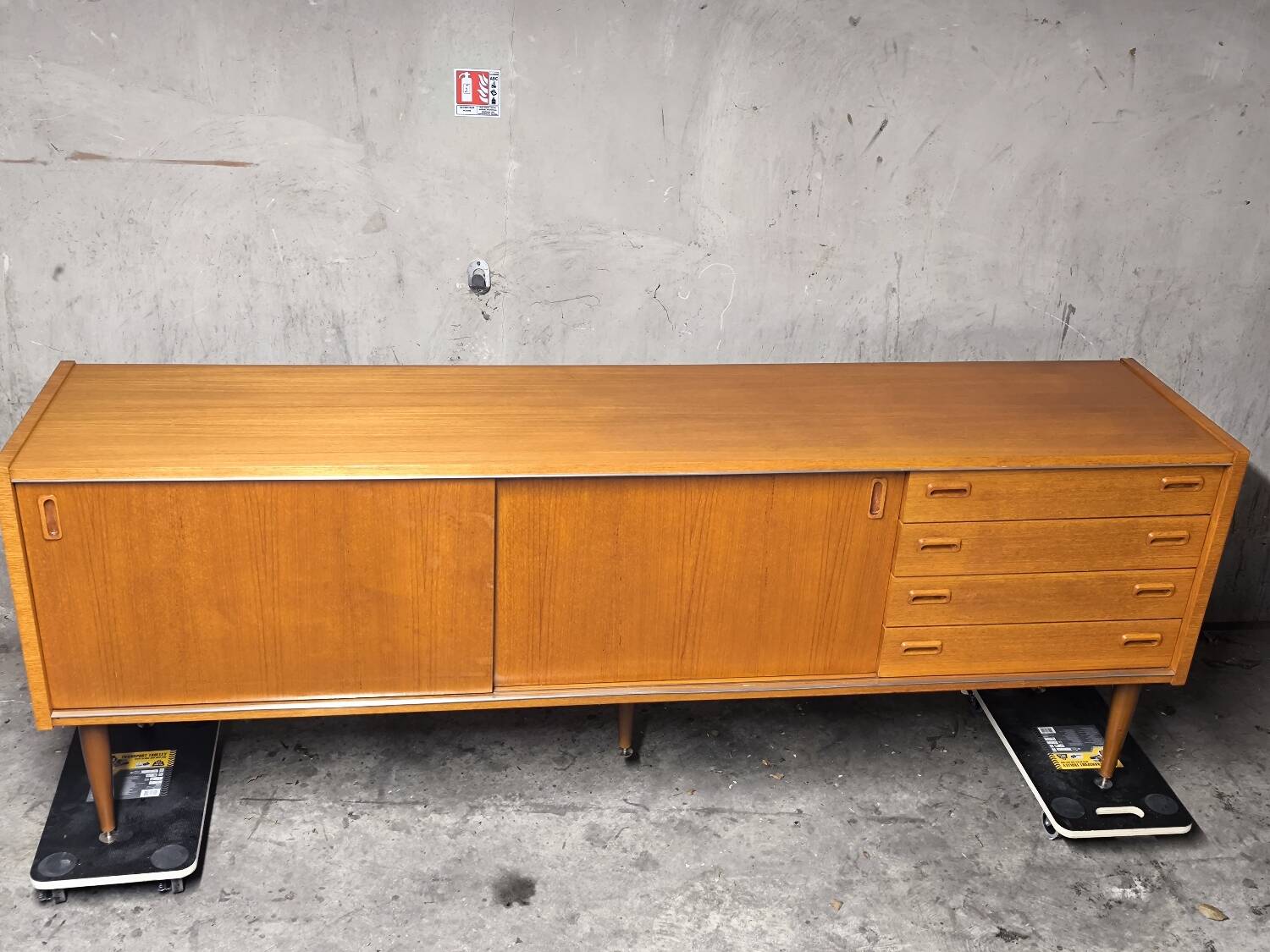 Vintage Scandinavian teak sideboard