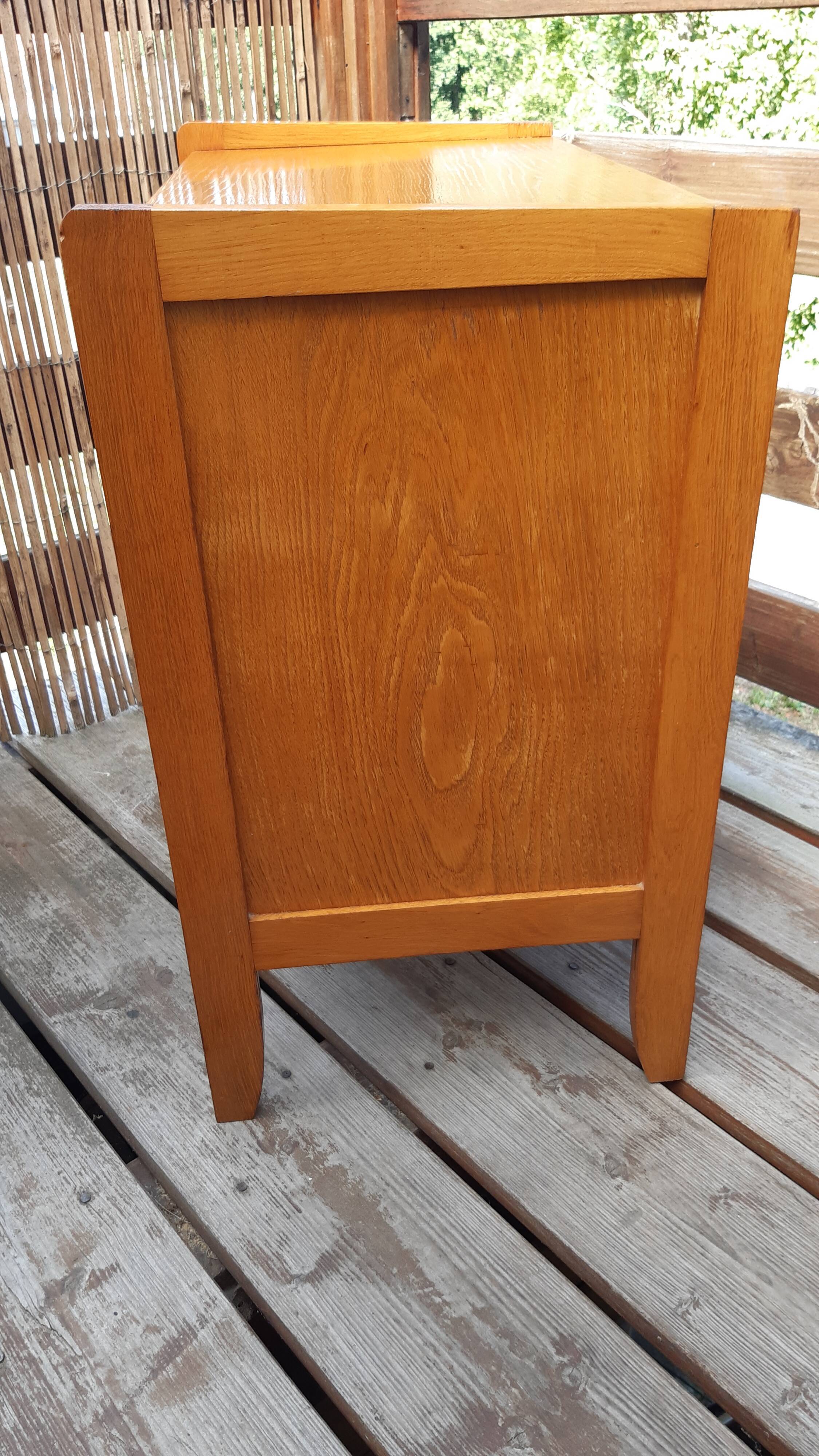 Commode chêne doré 1950