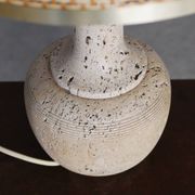 Large table lamp in travertine - Attributed to Mannelli production