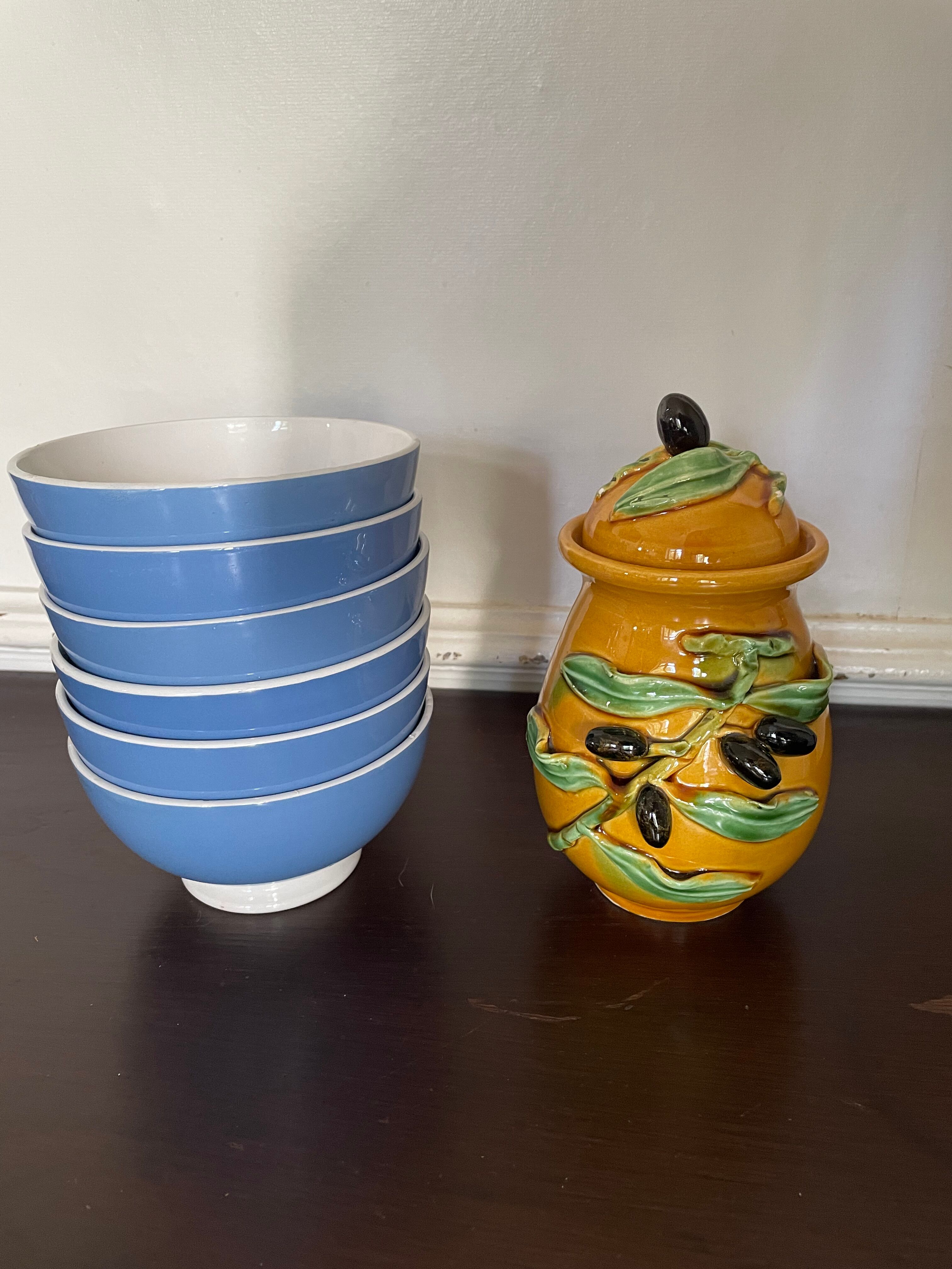 Vallauris slurry olive pot