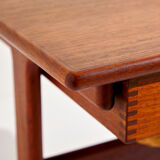 Table à coudre en teck par Kai Kristiansen pour vildbjerg møbelfabrik mk9364
