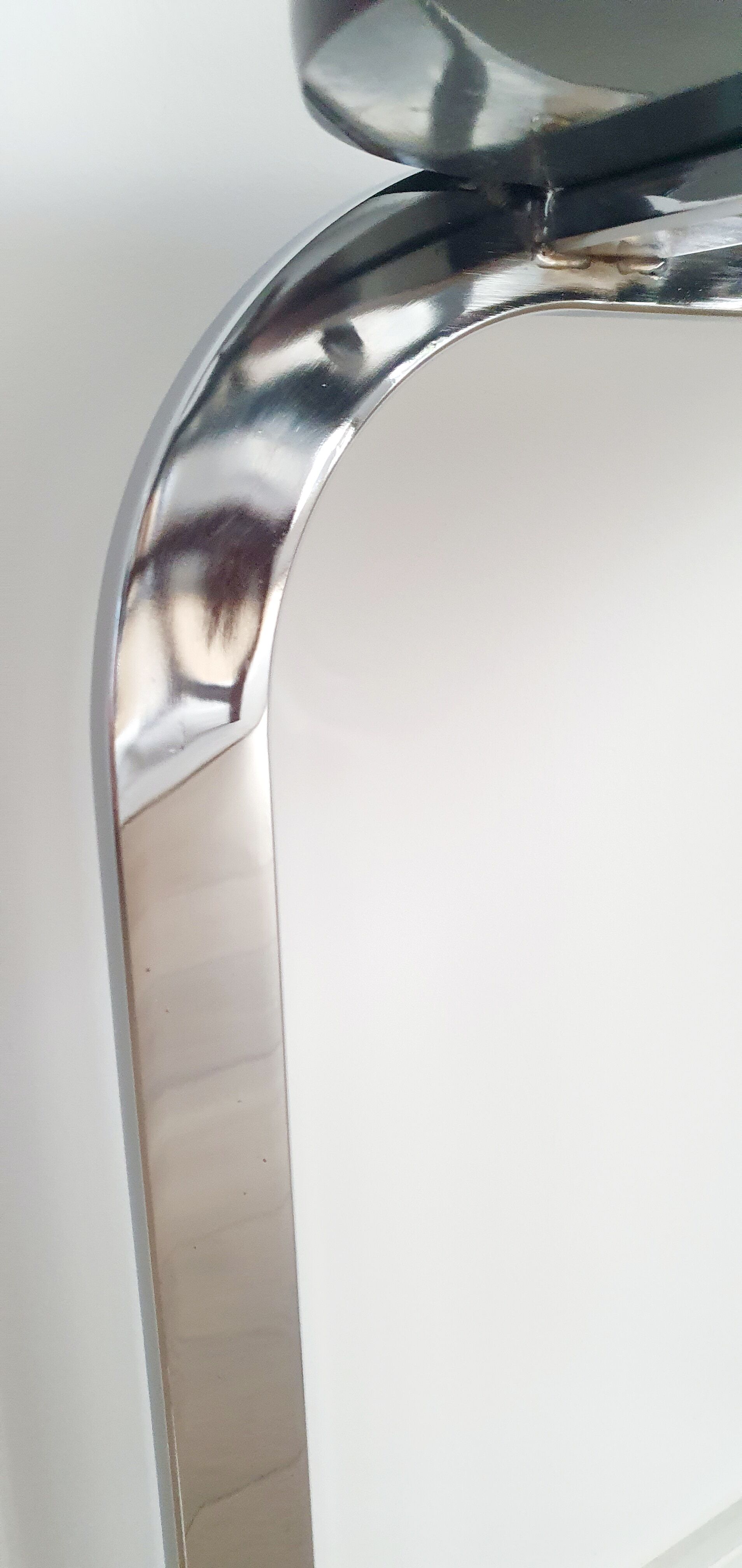 Bauhaus style chrome side table