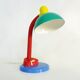 Lampe Aluminor flexible style Memphis en métal et plastique.Année 80