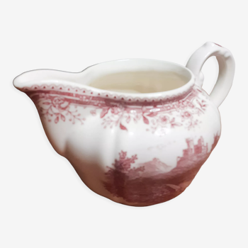 Villeroy and Boch porcelain creamer "Burgenland" , white and red , milk jug