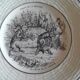 Six plates for dessert Fables de la Fontaine Digoin Sarreguemines