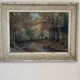 Mid-century landscape oil painting