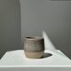 Large gray Indonesian ceramic mug