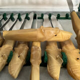 Table knife set handle carved dog heads
