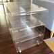 Designer TV unit David Lange vintage Plexiglas